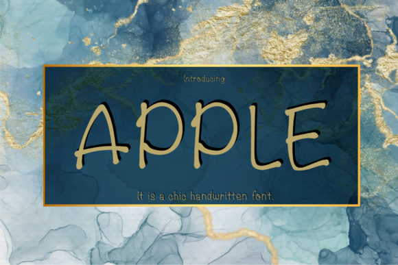 Apple: The Chic Handwritten Font That Elevates Your Designs