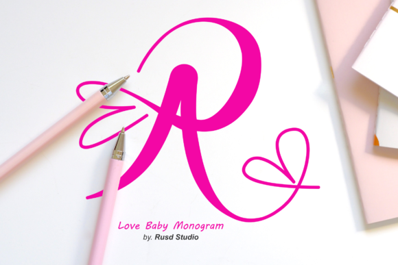 Bringing a Touch of Elegance with the Love Baby Monogram Font