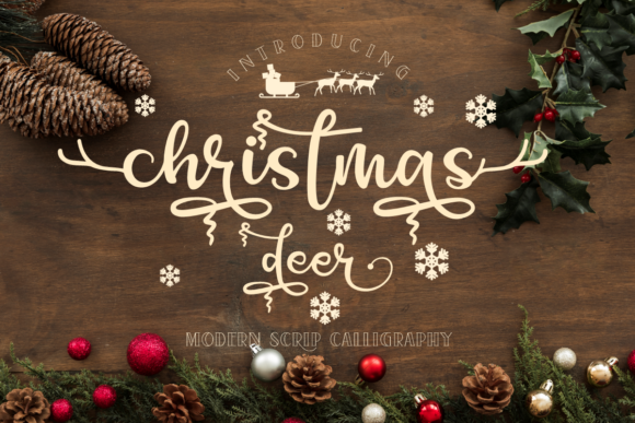 Christmas Deer Font: A Festive Typographic Tool
