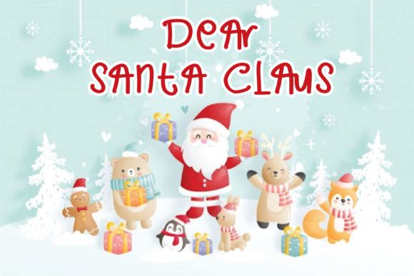 Dear Santa Claus: The Friendly Handwritten Font That Captures Childhood Magic