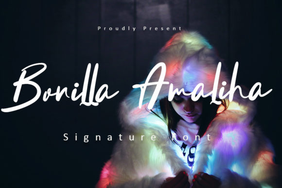 Discover the Elegance of Bonilla Amaliha Signature Font