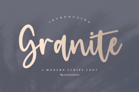 Granite: Evaluating a Distinctive Handwritten Font for Design Projects
