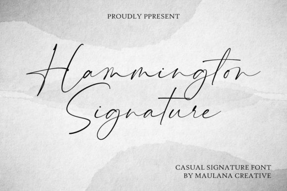 Hammington Signature: The Art of Delicate Handwritten Style