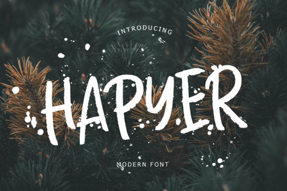 Hapyer: A Modern Handwritten Font for Authentic Design