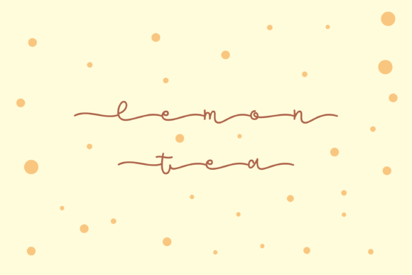 Lemon Tea: A Flowing Handwritten Typeface
