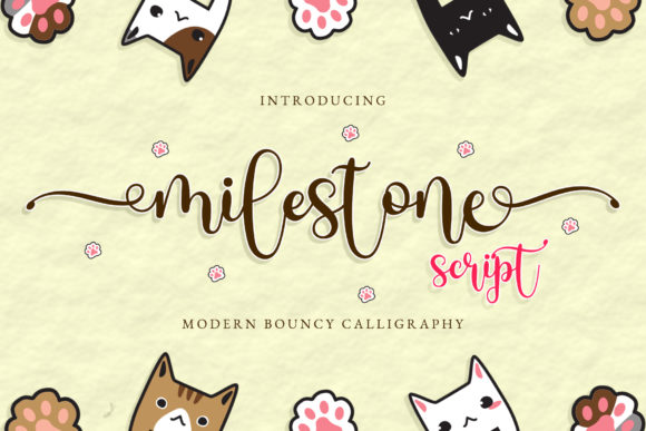 Milestone Font: A Sweet & Modern Handwritten Style