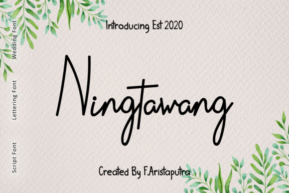Ningtawang: The Natural Elegance of a Handwritten Font