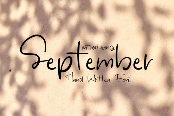 September Font: A Sweet Handwritten Touch for Elevated Projects