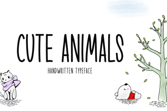 The Cute Animals Font: More Than Just a Handwritten Style