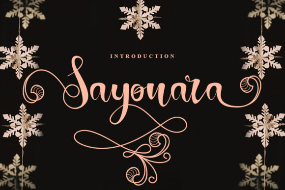 The Elegant Flow of Sayonara: A Deep Dive into Typographic Grace