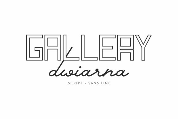 The Gallery Dwiarna Font Family: A Professional Duo with Personality
