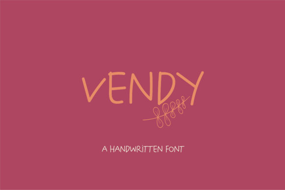 The Quirky Charm of the Vendy Handwritten Font