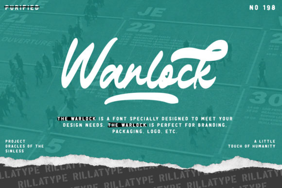 The Warlock Font: A Distinctive Handwritten Style for Vintage Projects