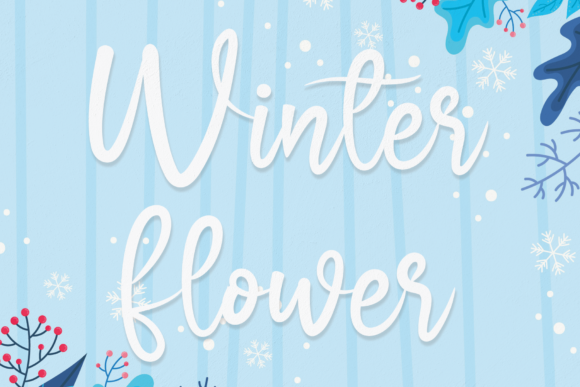 Winter Flower: A Calligraphy Font with Romantic Charm